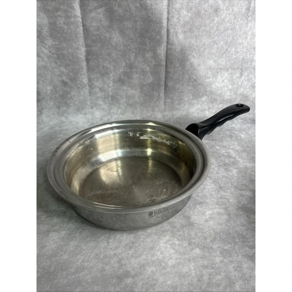 Kitchen Craft West Bend 8 Inch Skillet With Lid‎ 53095 Stainless